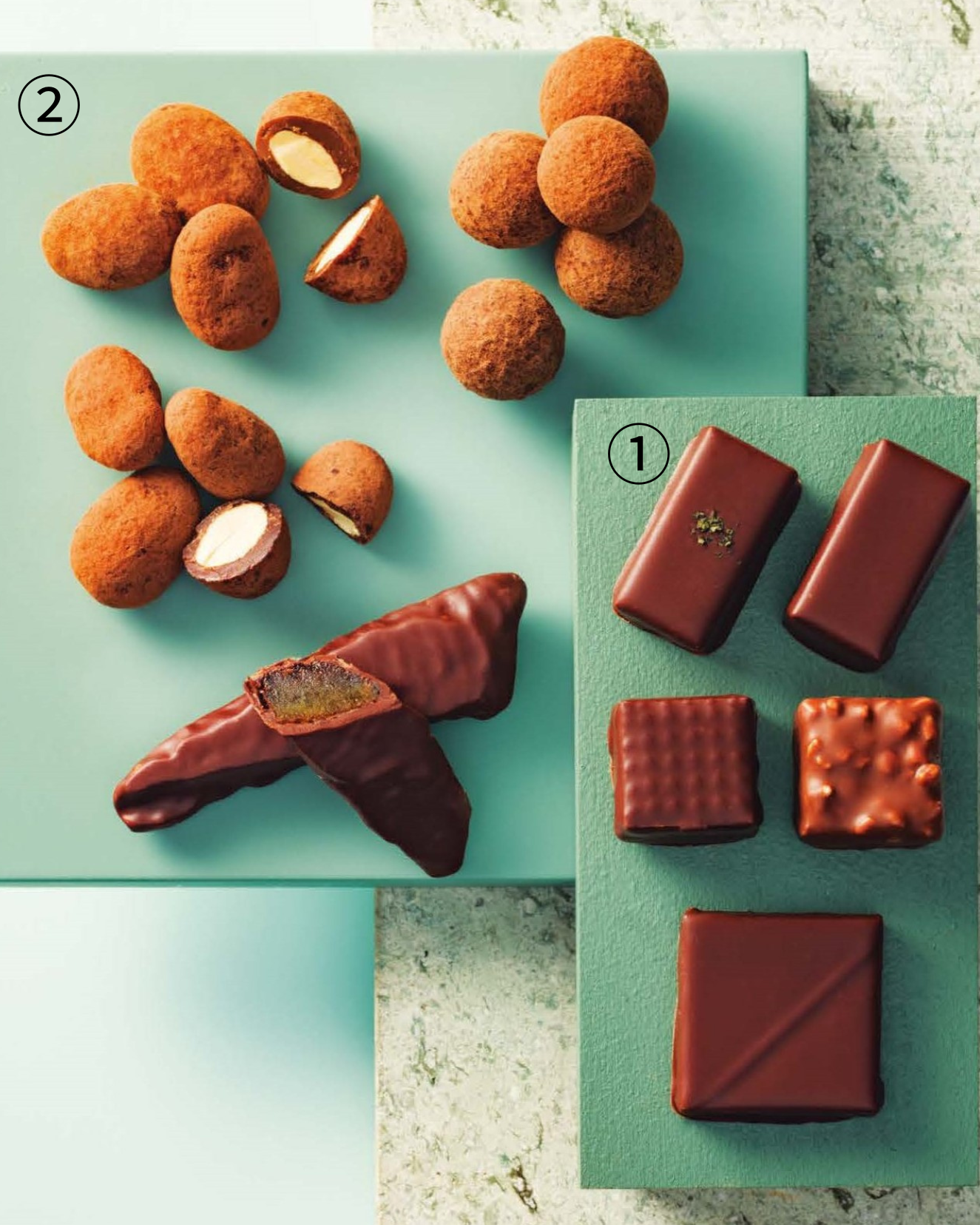 ［グラーズ ラ・ショコラトリー］ショコラアソートとルトゥール・ド・ブラージュ